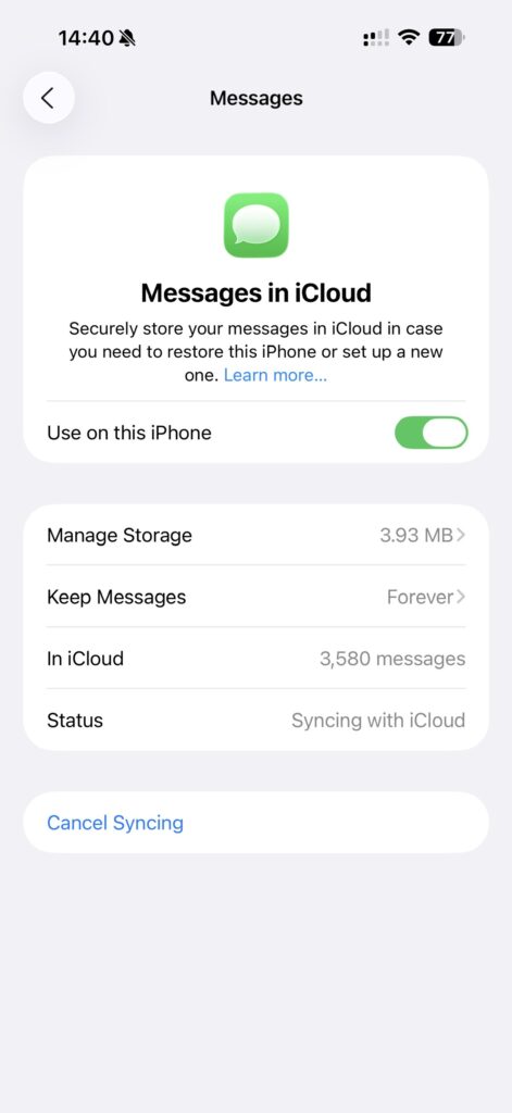 Sync Messages